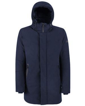 Yes-Zee Hooded Outerwear Jacket - Blue