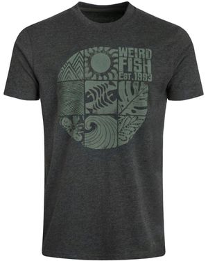 Weird Fish Summer Sector Graphic T-Shirt (Washed) - Green
