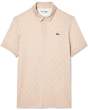 Lacoste Fit Uv Protect Golf Polo Shirt - Natural