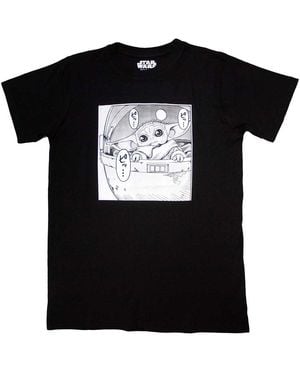 Star Wars Adult Grogu Speech T-Shirt - Black