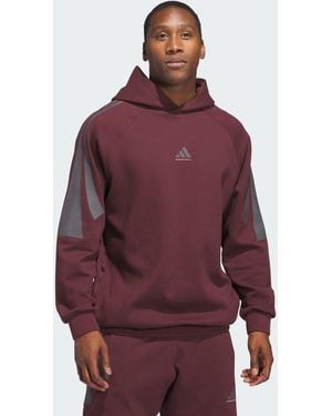 adidas Originals Basketball Spacer Hoodie (Gender Neutral) - Red