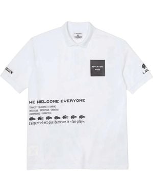 Lacoste Live X Minecraft Poloshirt (wit)