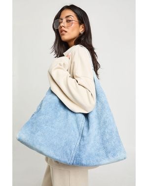 Boohoo Denim Tote Bag - Blue