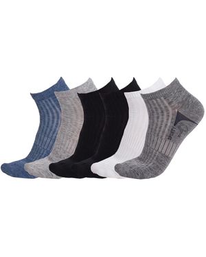 Pro Socks 6 Paar Katoenen Laagsnijdende Sokken - Blauw