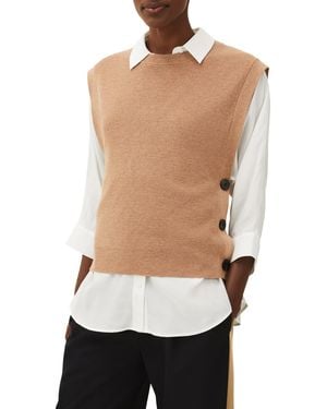 Phase Eight Liv Button Knit Tabard - Black