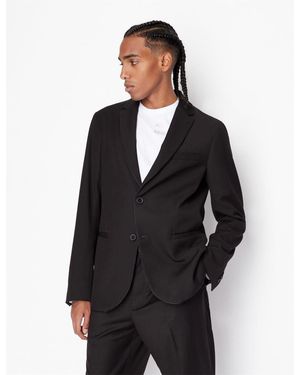 ARMANI EXCHANGE Ax Regular Fit Blazer - Black