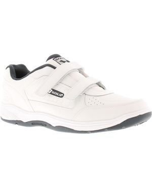 Gola Trainers Belmont Touch Fastening Wide Xl Imitation Leather - White