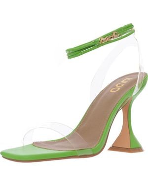 EGO Dani Heeled Sandals With Ankle Tie - Green