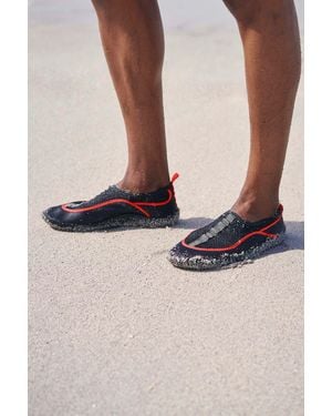 Mountain Warehouse 'Bermuda' Aqua Shoe With Mesh Panel Slip On Summer Beach Sandals Textile - Orange