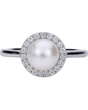 Diamonfire 6117561111165 Ladies Ring Sterling - Grey