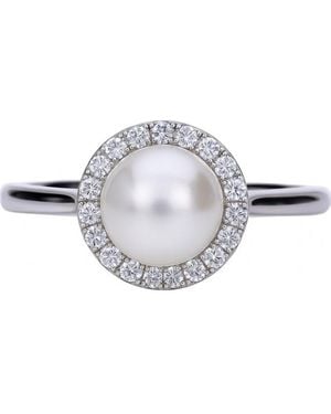 Diamonfire 6117561111165 Ladies Ring Sterling - Grey