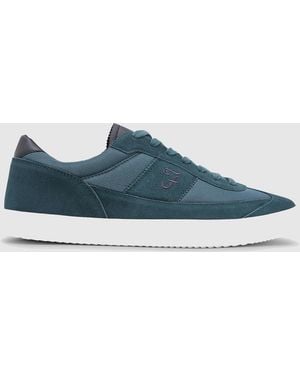 Farah 'Stanton' Casual Lace Up Trainers Rubber - Blue
