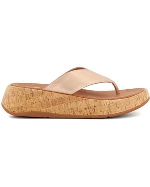 Dune Fitflop Ladies F-Mode Flatform - Brown