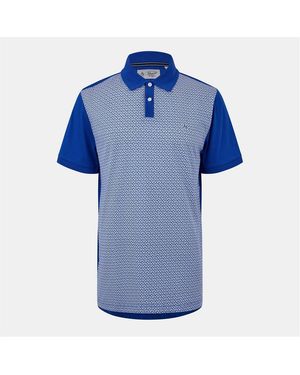 Original Penguin Short Sleeve Breathable Polo Shirt - Blue