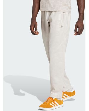 adidas Originals Monogram All Over Print Regular Track Trousers - White