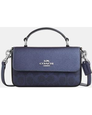 COACH Mini Josie Top Handle Bag - Blue