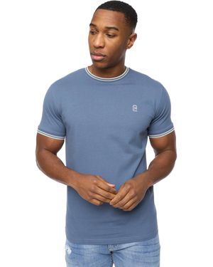 Crosshatch Shellworth T-shirt (denim) - Blauw