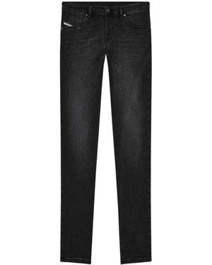 DIESEL D-Yennox Faded Denim Trousers Cotton - Black
