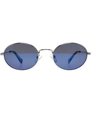 Polaroid Oval Palladium Mirror Polarized Pld 6228/S/X - Blue