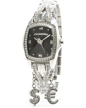 Chronotech Silver Steel Watch - Metallic