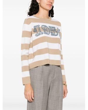 Max Mara Wool Striped Jumper - Grey