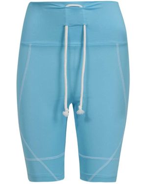 PrettyLittleThing Lycra Fitness Cycling Shorts - Blue