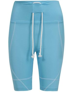 PrettyLittleThing Lycra Fitness Cycling Shorts - Blue