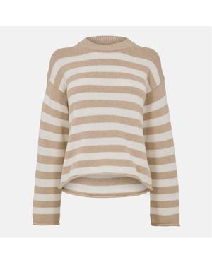Velvet By Graham & Spencer By And Regular Fit Drop Shoulder Long Sleeve Jumper - Natural