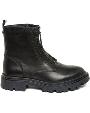 Steve Madden Leather Rilana 017 Boots - Black
