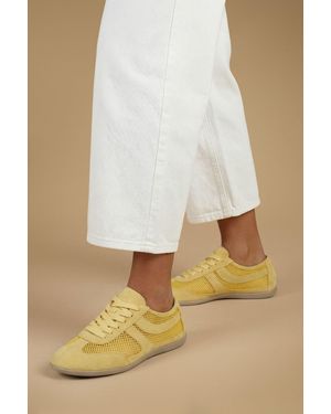 Oasis Lucy Mesh Lace Up Trainers - Natural