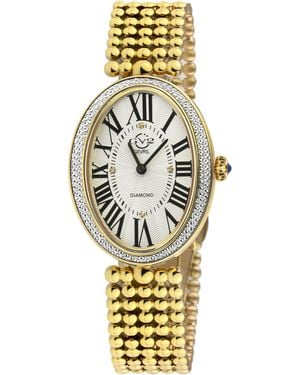 Gv2 14800B Piazza Navona Swiss Quartz Diamond Watch - Blue