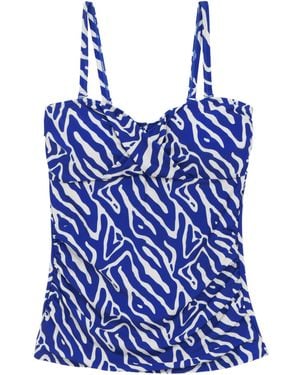 Regatta Ladies Aceana Iii Abstract Tankini Top (Brightest) - Blue