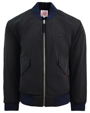 Lacoste L!Ve Reversible Bomber Jacket - Black
