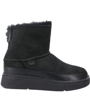 Fitflop Gen-Ff Mini Leren Enkellaarsjes (Allemaal) - Zwart