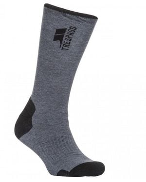 Trespass Way Fairer Trekking Socks (Carbon Marl) - Blue