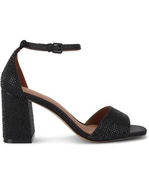 Kurt Geiger Square Block Heel Sandals - Black
