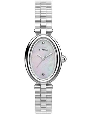 Timex Cavatina Horloge Zilverkleurig Tw2Y86000 - Wit