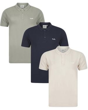 Tokyo Laundry 3-Pack Embroidered Logo Polo Shirt - Blue