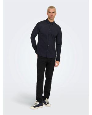 ONLY Regular Fit Long Sleeve Shirt - Blue