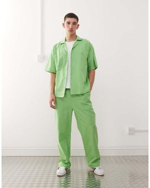 Collusion Textured Woven Shirt - Green