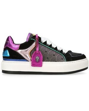 Kurt Geiger Leather Southbank Tag Trainers - Blue