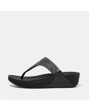 Fitflop Fit Flop Glitz Toe Post Sandals - Black
