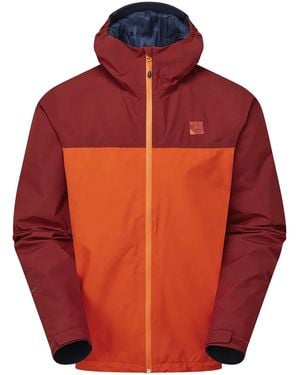 Sprayway Waterproof Outdoor Jacket With Hood Windproof Rain Shell Coat - Red
