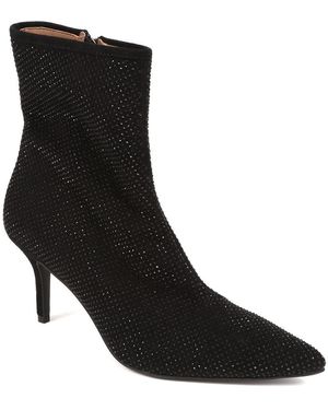 Jones Bootmaker Jewelled Leather Heeled Boots - Black