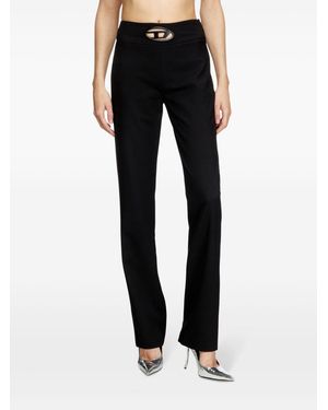 DIESEL Wool Blend Trousers - Black