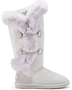 Australia Luxe Nordic Tall Ice Knee-High Boots - Grey
