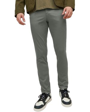 Other Chino Trousers Slim Fit Casual Stretch Cotton Work Premium Trousers - Grey