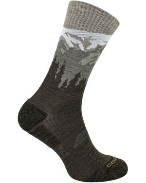 Comodo Ladies Light Performance Crew Merino Wool Socks - Black
