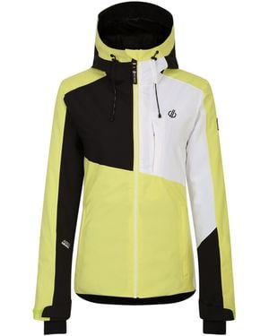 Dare 2b Ladies Chute Ski Jacket Plum/ - Yellow