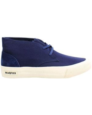 Seavees Maslon Desert Boots - Blue